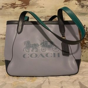 Coach Tote with Horse and Carriage Logo